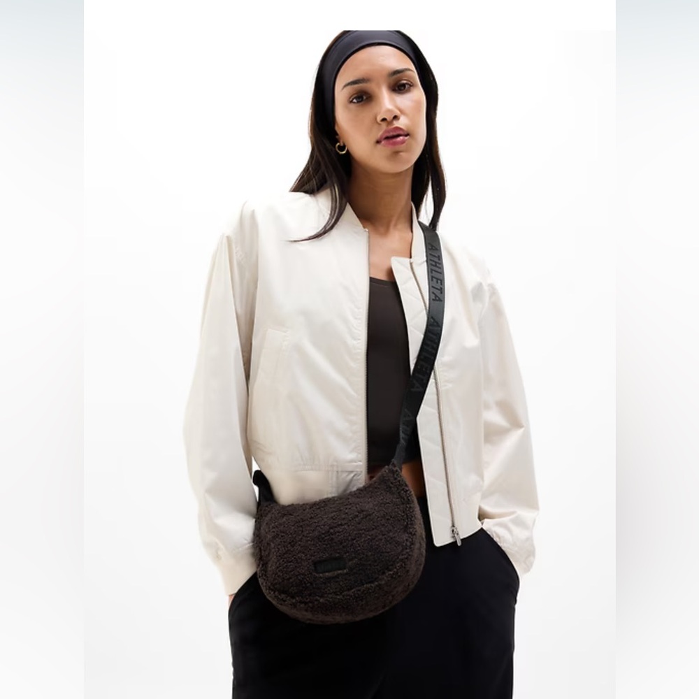 Athleta All About Sherpa Mini Crescent Bag - Picture 2 of 5